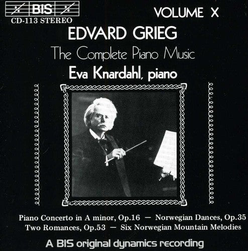 the album cover for Eva Knardahl - Piano Concerto / Norwegian Dances / Romances
