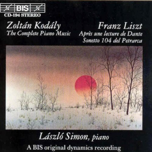 Kodaly / Liszt / Simon - Marosszek Dances / Apres Un Lecture De Dante - Music CD