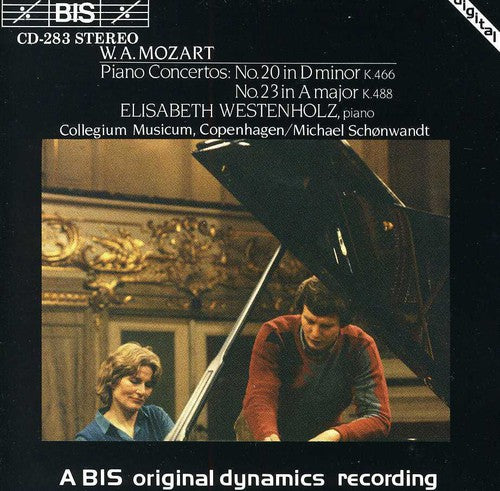 the album cover for Elisabeth Westenholz - Piano Concertos 20 D minor KV466