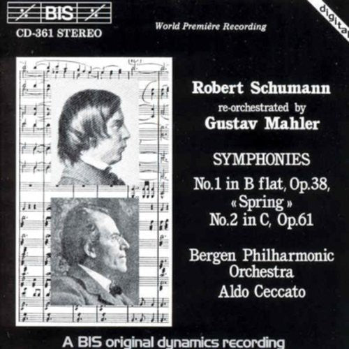 Schumann / Ceccato / Bergen Po - Mahler Symphonies 1 & 2 - Music CD