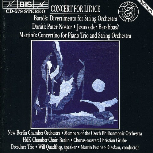 the album cover for Martin Fischer-Dieskau - Concert for Lidice