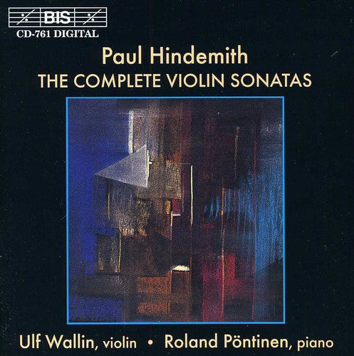 Hindemith / Wallin / Pontinen - Complete Violin Sonatas - Music CD