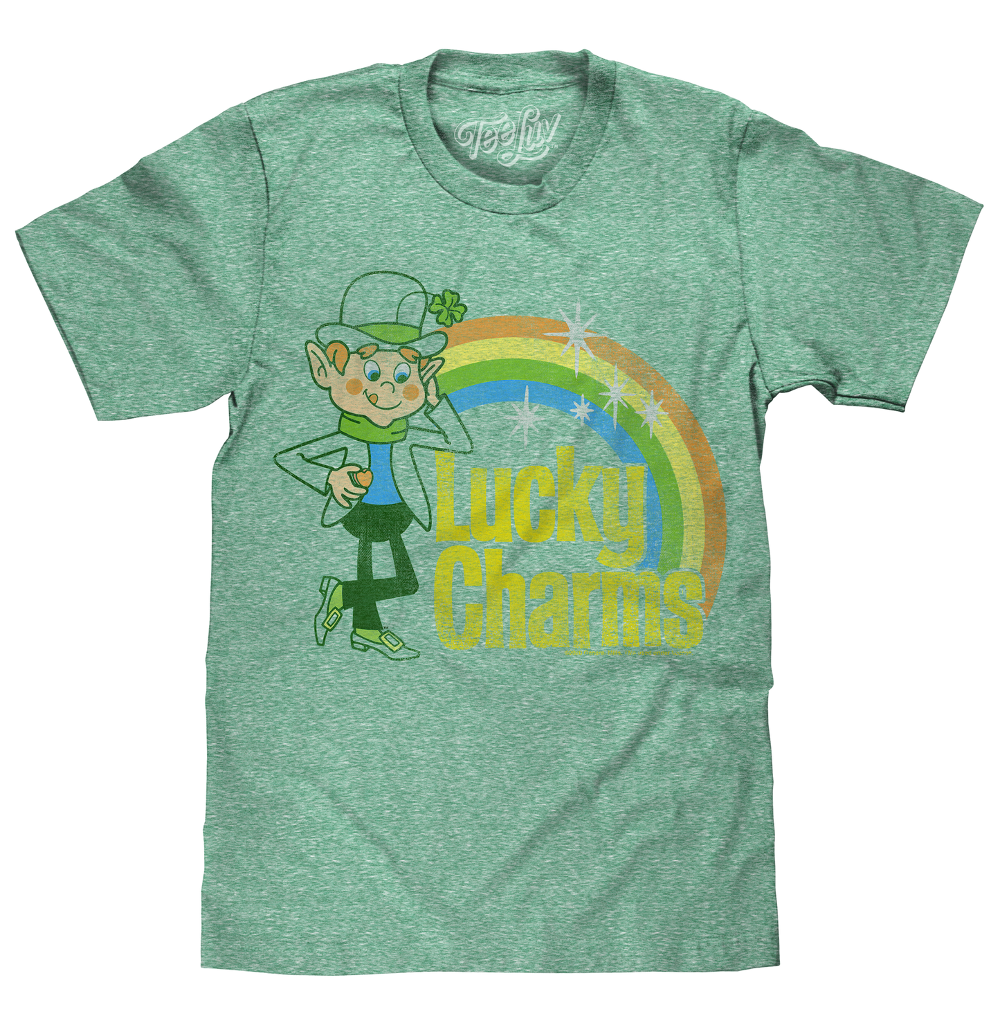 Lucky Charms Vintage Lucky the Leprechaun Mens T Shirt Officially Licensed Kelly Snow