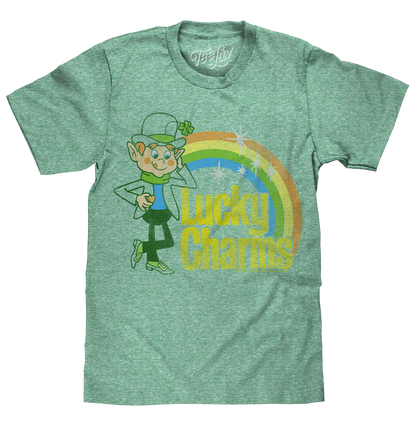 Lucky Charms Vintage Lucky the Leprechaun Mens T Shirt Officially Licensed Kelly Snow