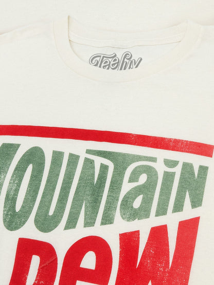 Mountain Dew Retro Logo Mens T Shirt Officially Licensed Green