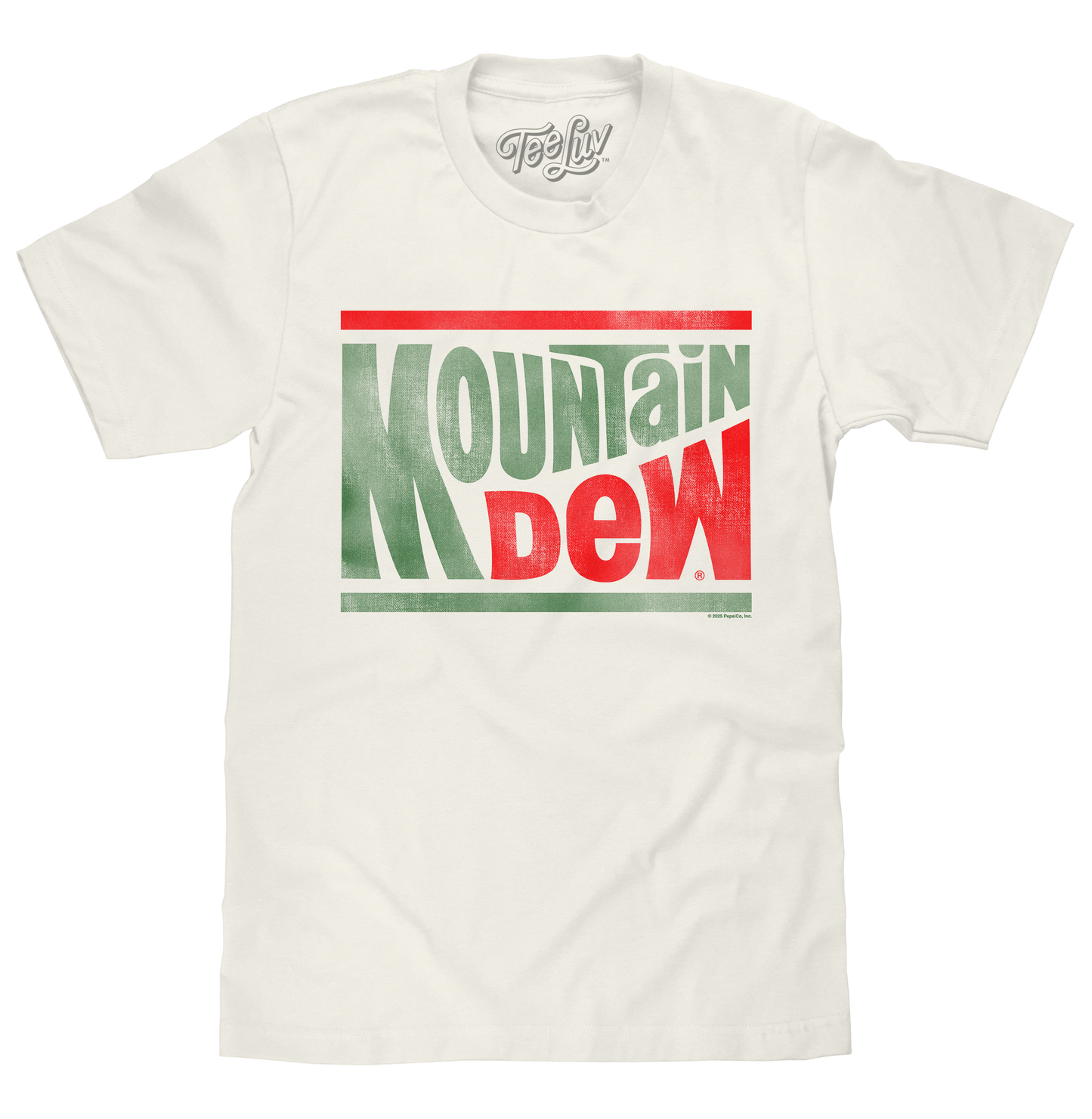 Mountain Dew Retro Logo Mens T Shirt Officially Licensed Green
