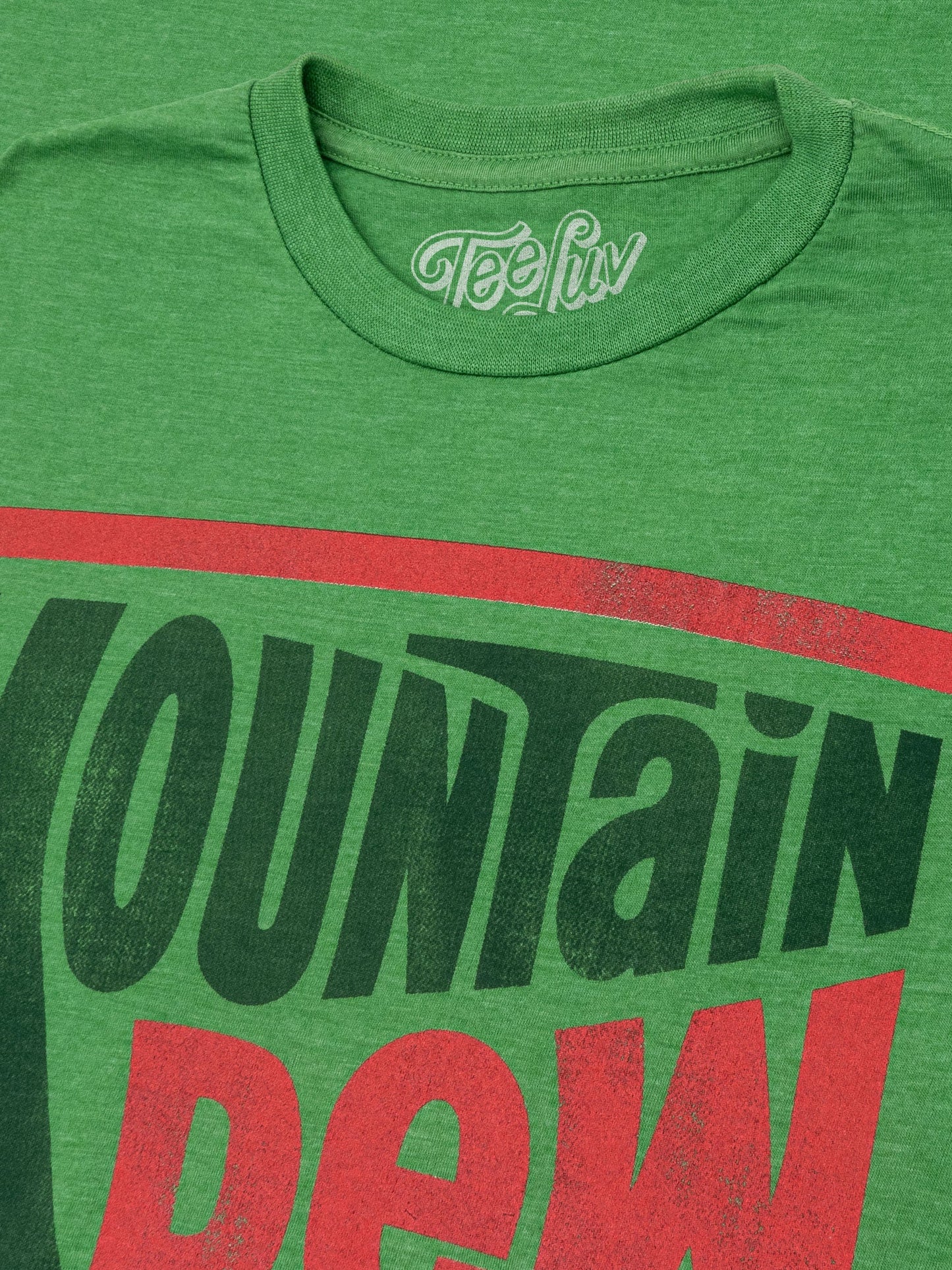 Mountain Dew Retro Logo Mens T Shirt Officially Licensed Green