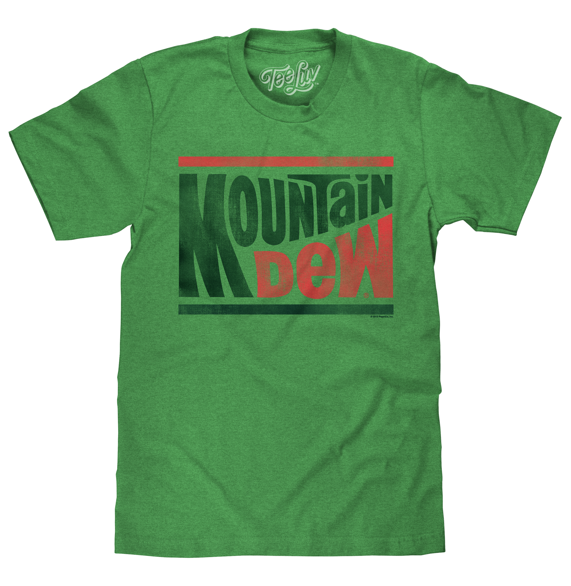 Mountain Dew Retro Logo Mens T Shirt Officially Licensed Green