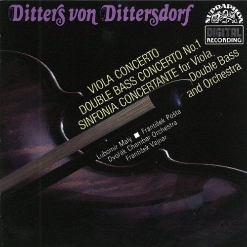Dittersdorf / Dvorak Cham Orch, Vajnar - Dbl Bass Cto / Viola Cto / Sfa Concertante - Music CD