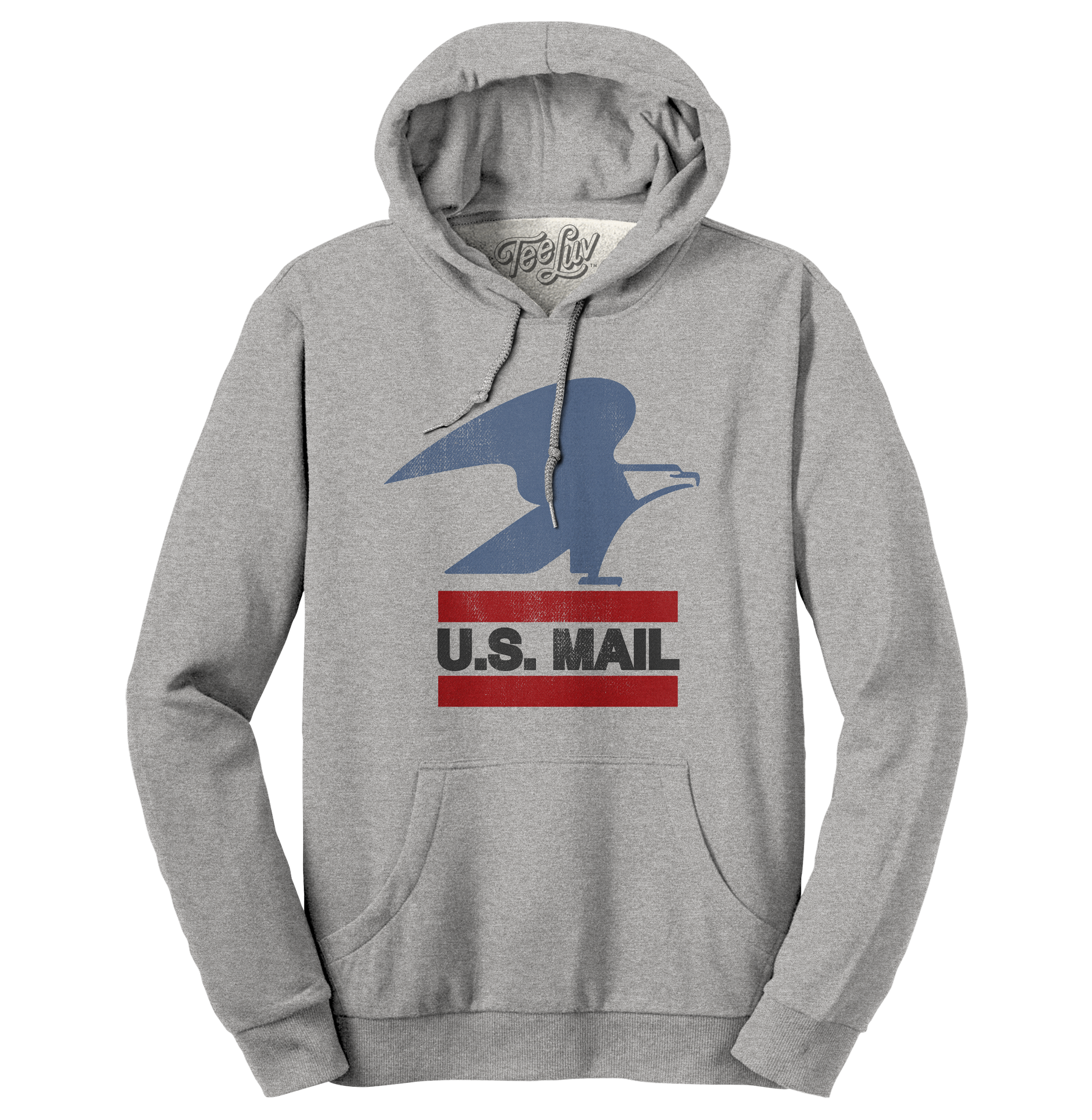 USPS U.S. Mail Eagle Hooded Sweatshirt Hoodie Officially Licensed - Gray
