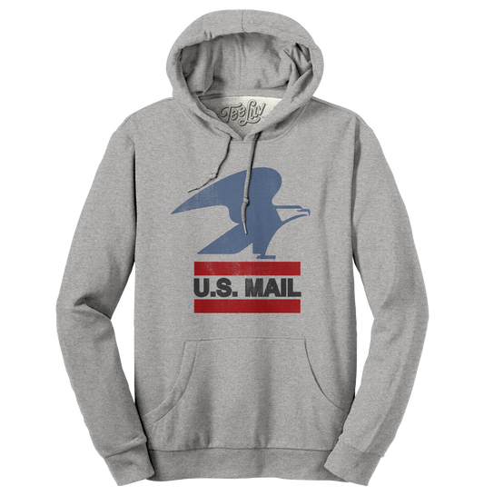 USPS U.S. Mail Eagle Hooded Sweatshirt Hoodie Officially Licensed - Gray