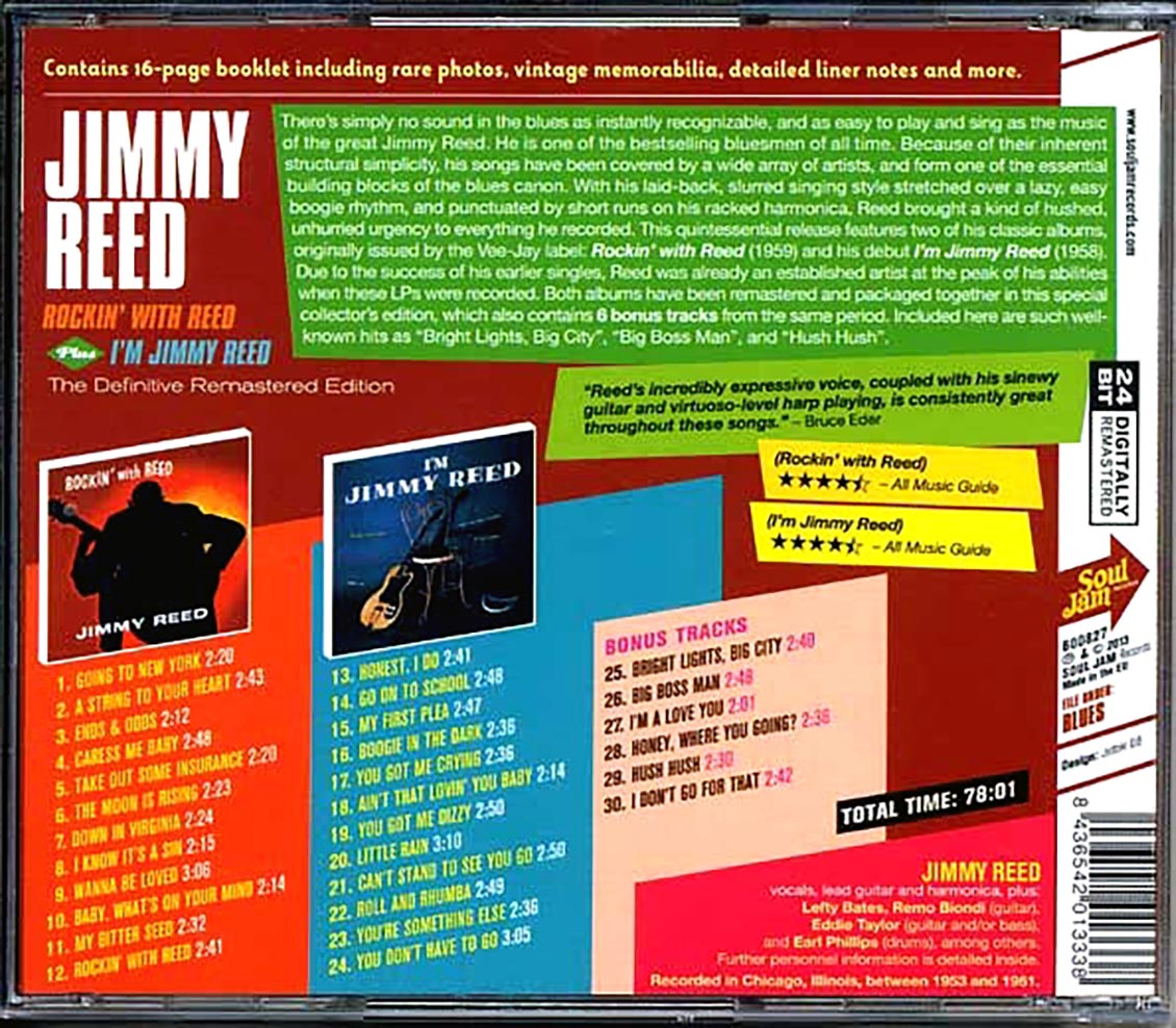 Jimmy Reed - Rockin' With Reed + I'm Jimmy Reed Music CD