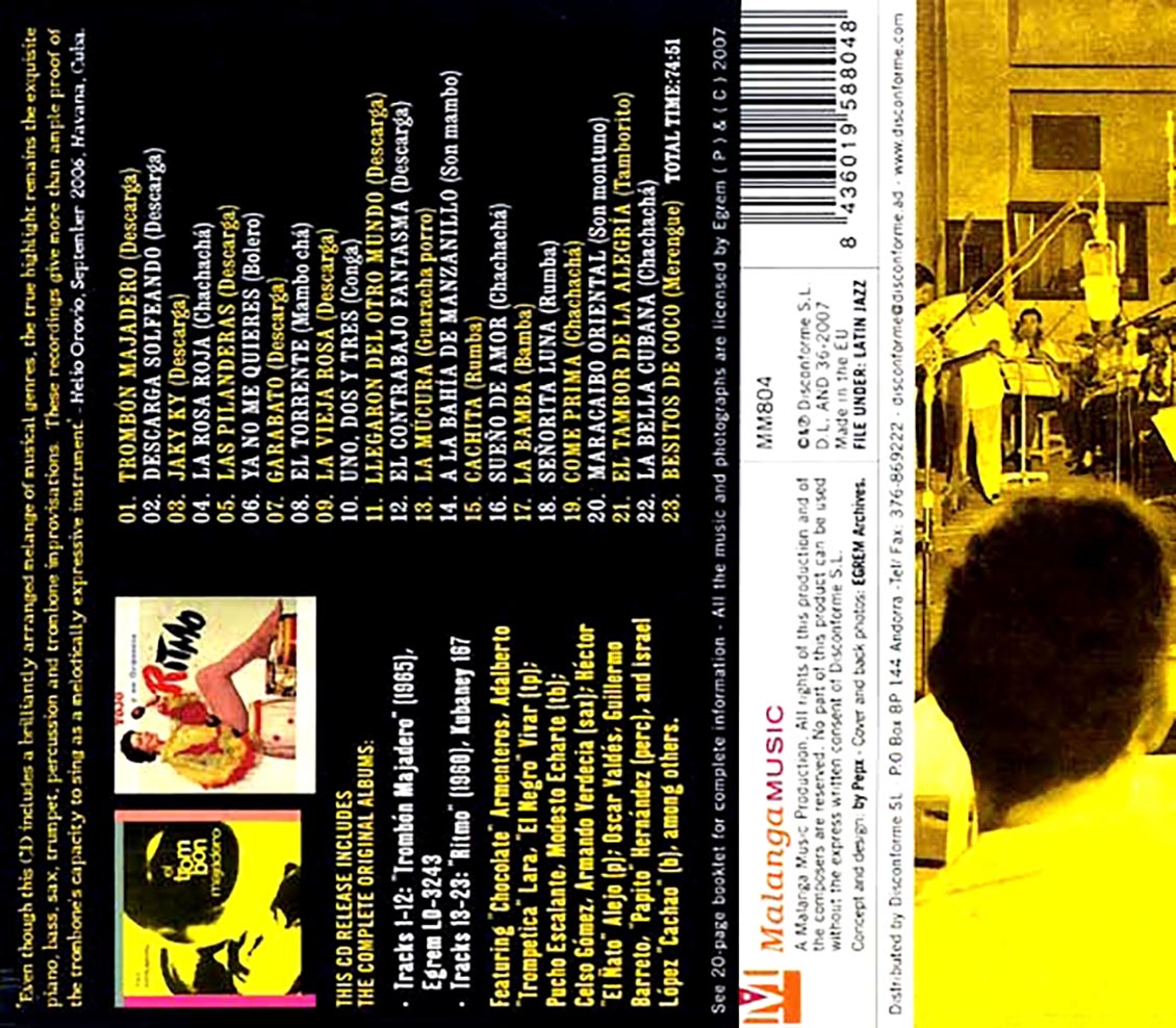 Generpso Jimenez - Tojo + Trombon Majadero Music CD