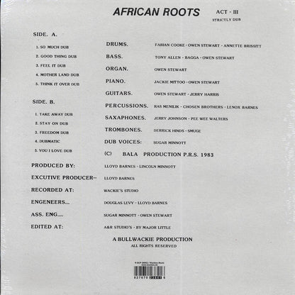 Wackie's - African Roots Act 3 Vinyl Record