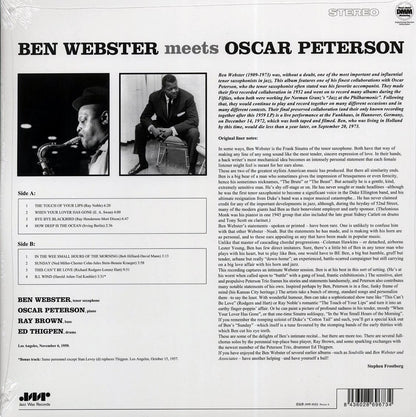 Ben Webster, Oscar Peterson - Ben Webster Meets Oscar Peterson (ltd. ed.) (180g) (remastered) Vinyl Record