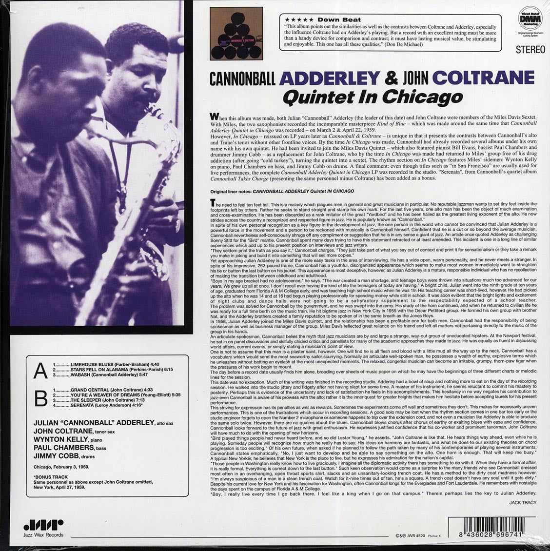Cannonball Adderley & John Coltrane Quintet - In Chicago (ltd. ed.) (180g) (remastered) Vinyl Record