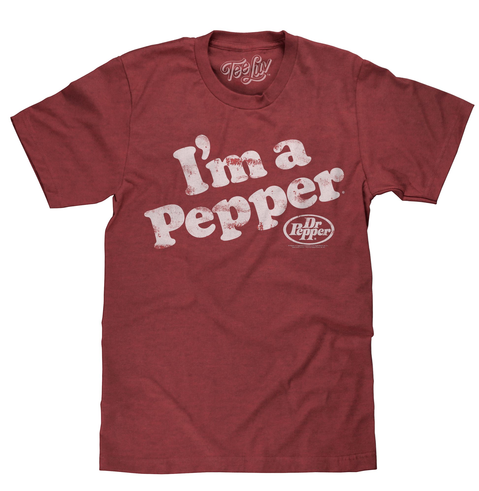 Dr Pepper I'm a Pepper Mens T Shirt Officially Licensed Red