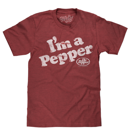 Dr Pepper I'm a Pepper Mens T Shirt Officially Licensed Red
