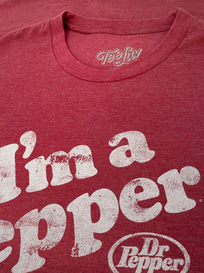 Dr Pepper I'm a Pepper Mens T Shirt Officially Licensed Red