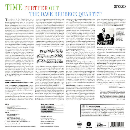 Dave Brubeck Quartet - Time Further Out (ltd. ed.) (180g) Vinyl Record