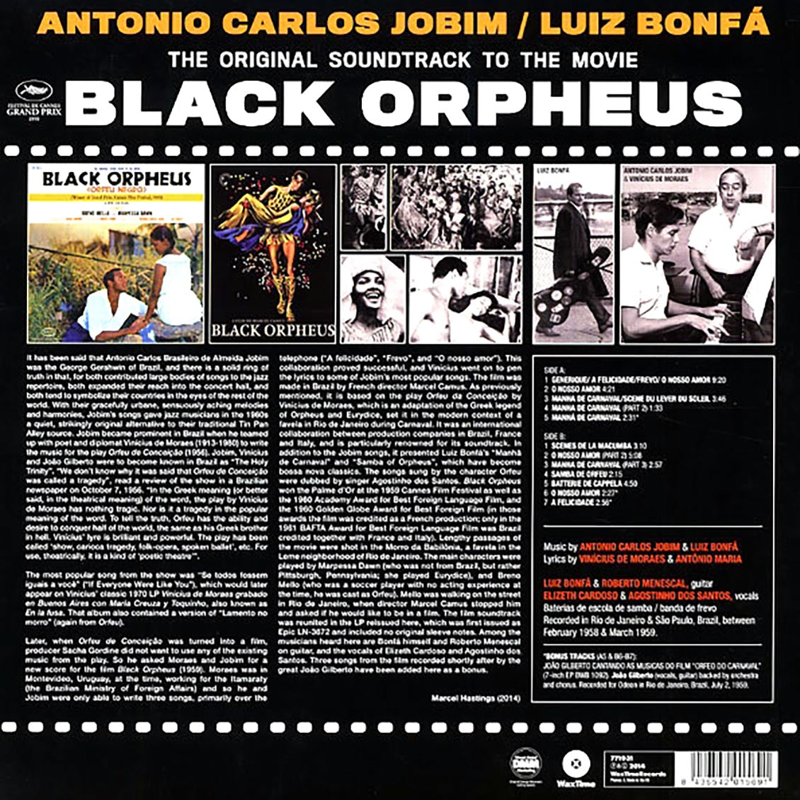 Antonio Carlos Jobim, Luiz Bonfa - Black Orpheus: Original Soundtrack (180g) Vinyl Record