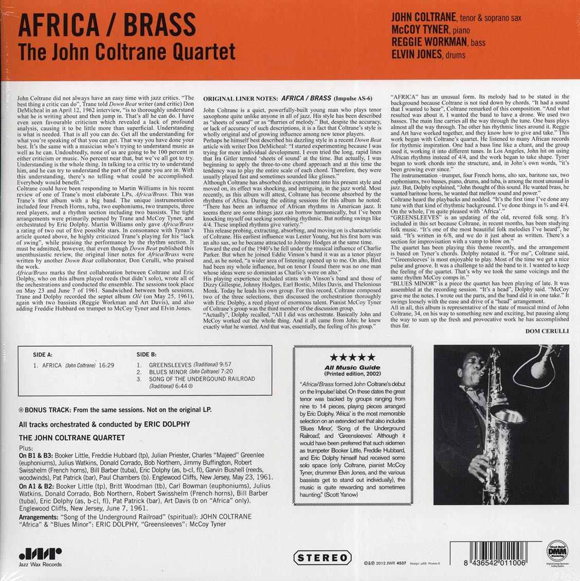 John Coltrane Quartet - Africa/Brass (+bonus track) (ltd. ed.) (180g) (remastered) Vinyl Record