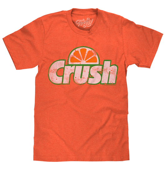 Vintage Orange Crush Logo Mens T Shirt Officially Licensed Orange