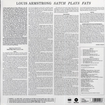 Louis Armstrong - Satch Plays Fats: A Tribute To Fats Waller (+3 bonus tracks) (ltd. ed.) (180g) Vinyl Record