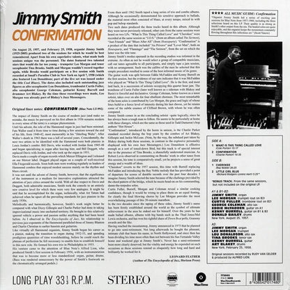 Jimmy Smith - Confirmation (+bonus track) (ltd. ed.) (180g) Vinyl Record
