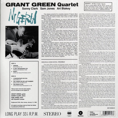 Grant Green Quartet - Nigeria (incl. mp3) (180g) Vinyl Record