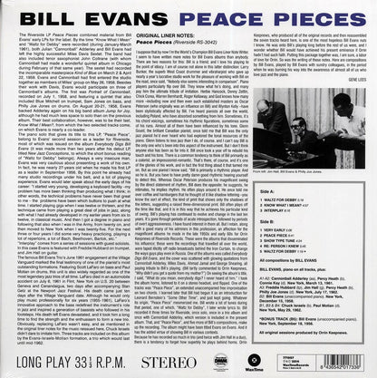 Bill Evans - Peace Pieces (incl. mp3) (180g) Vinyl Record