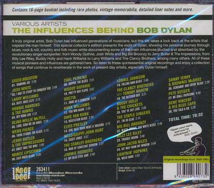 Various - The Influences Behind Bob Dylan Music CD