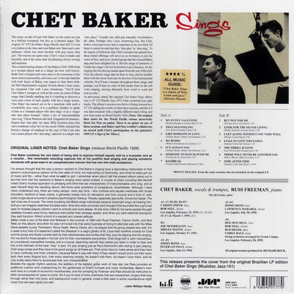 Chet Baker - Chet Baker Sings (ltd. ed.) (180g) (remastered) Vinyl Record