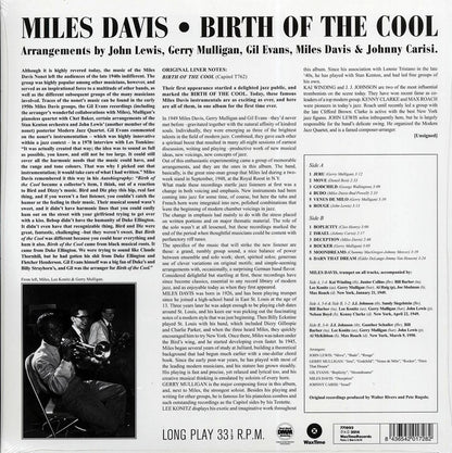 Miles Davis - Birth Of The Cool (ltd. ed.) (180g) (remastered) Vinyl Record