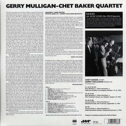 Gerry Mulligan & Chet Baker Quartet - Gerry Mulligan, Chet Baker Quartet (+9 bonus tracks) (ltd. ed.) (180g) (remastered) Vinyl Record