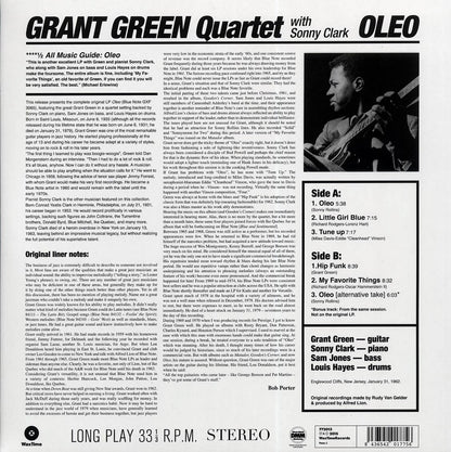 Grant Green Quartet, Sonny Clark - Oleo (+bonus track) (ltd. ed.) (180g) (remastered) Vinyl Record