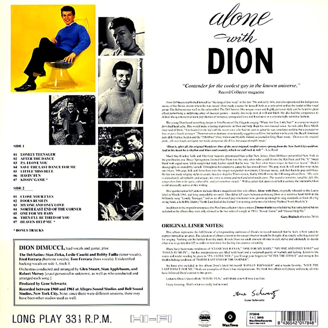 Dion - Alone With Dion (incl. mp3) (180g) Vinyl Record
