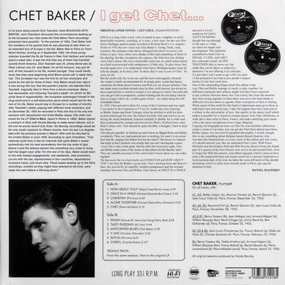 Chet Baker, Bobby Jaspar - I Get Chet (ltd. ed.) (180g) Vinyl Record