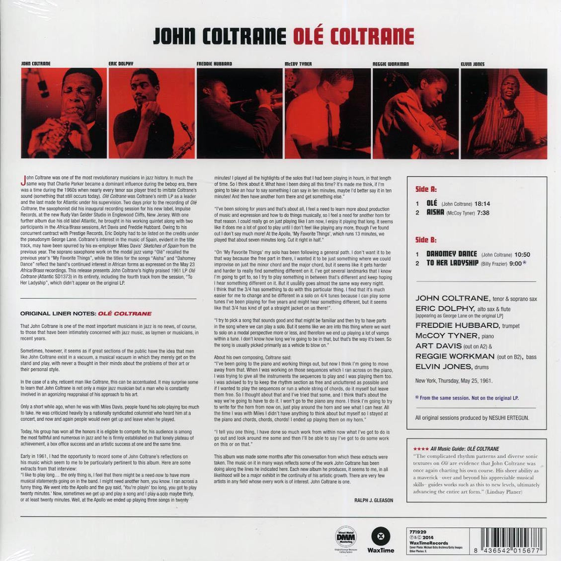 John Coltrane - Ole Coltrane: The Complete Session (+bonus track) (ltd. ed.) (180g) Vinyl Record