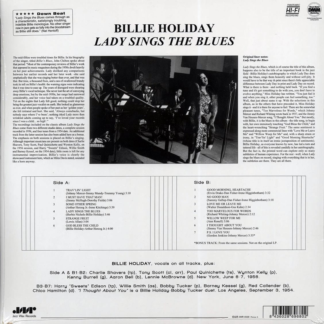 Billie Holiday - Lady Sings The Blues (ltd. ed.) (180g) (remastered) Vinyl Record