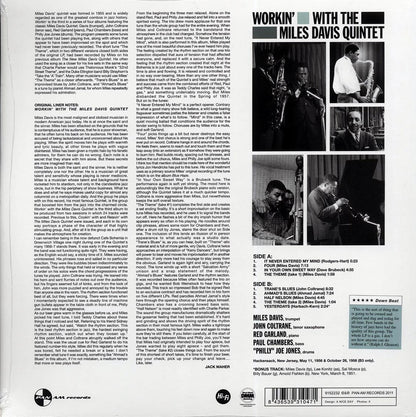 Miles Davis Quintet - Workin' With Miles Davis Quintet (+bonus track) (ltd. ed.) (180g) (remastered) Vinyl Record