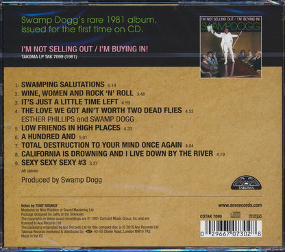 Swamp Dogg - I'm Not Selling Out/I'm Buying In! Music CD