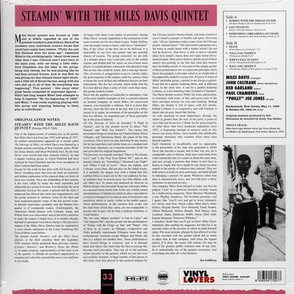 Miles Davis Quintet - Steamin' With Miles Davis Quintet (ltd. ed.) (incl. mp3) (180g) Vinyl Record