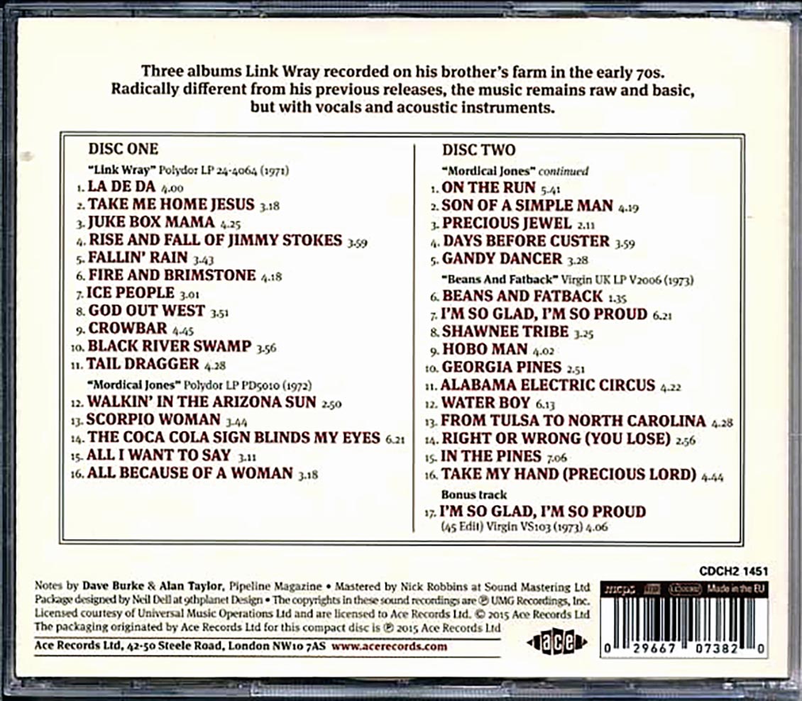 Link Wray - 3-Track Shack (33 tracks) (2xCD) Music CD