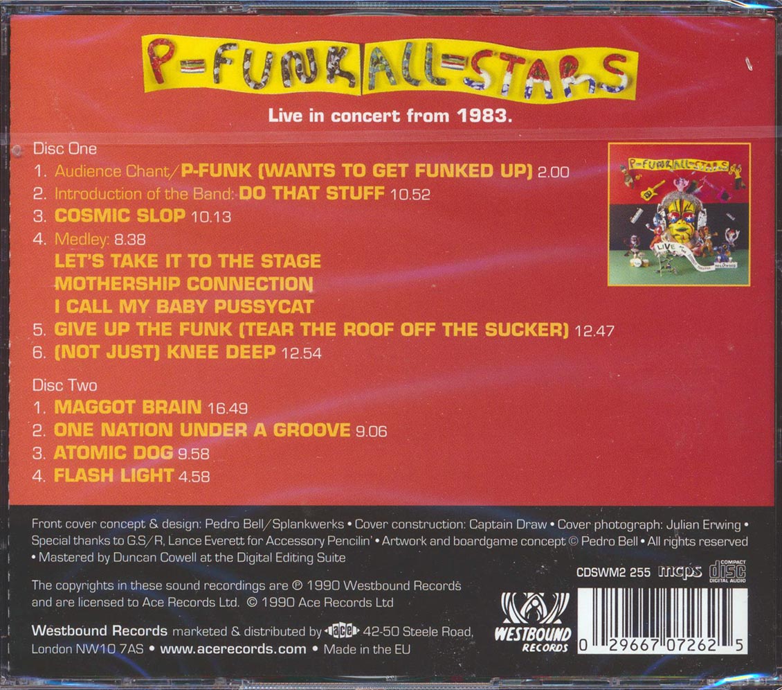 P-Funk All-Stars - Live At The Beverly Theater, In Hollywood (2xCD) Music CD