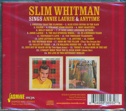 Slim Whitman - Sings Annie Laurie & Anytime Music CD