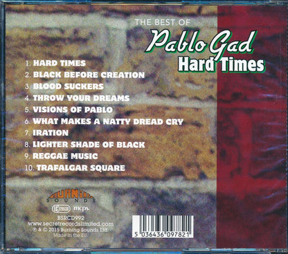 Pablo Gad - Hard Times: The Best Of Pablo Gad Music CD