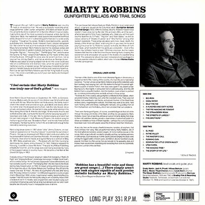 Marty Robbins - Gunfighter Ballads And Trail Songs (+4 bonus tracks) (ltd. ed.) (180g) Vinyl Record