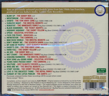 Various - Golden State Psychedelia (25 tracks) Music CD