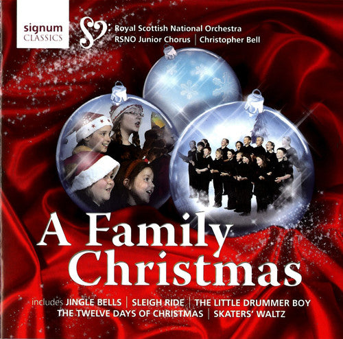 the album cover for The Royal Scottish National Orchestra Junior Chorus - Family Christmas
